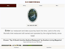 Tablet Screenshot of leesinletkitchen.com